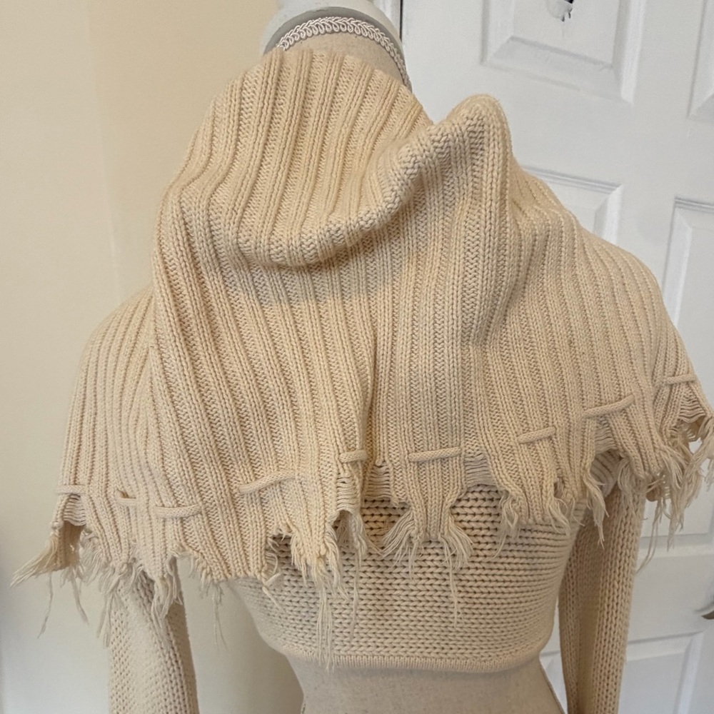 DIESEL CROPPED KNIT SWEATER - Picture 2 of 5